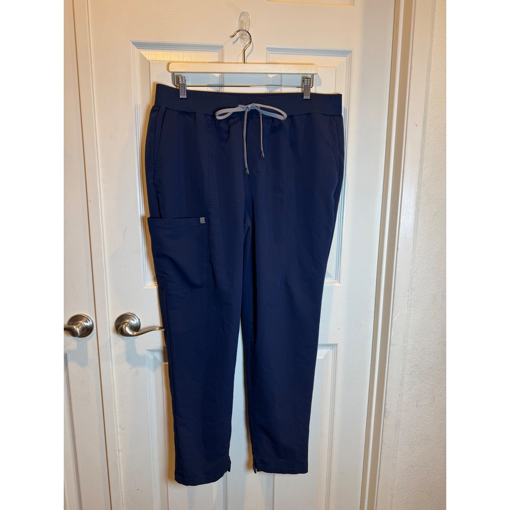 Fabletics Navy Blue Feel Good Performance Scrub Jogger Pants Size XXL 1X